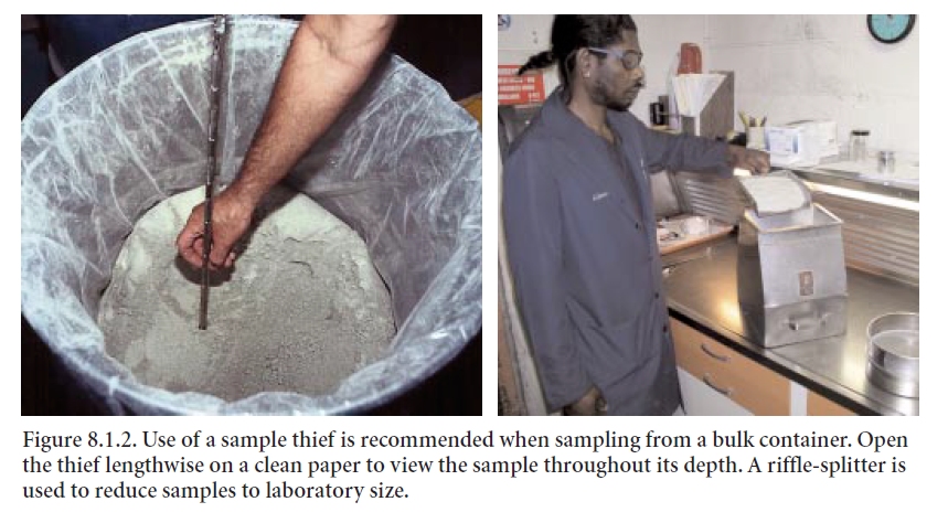 figure 8 1 2 use of a sample thief is recommended when sampling