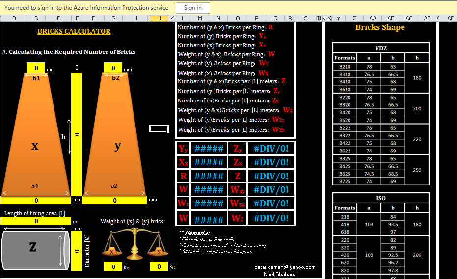 Brick Calculator and Installation Procedures - INFINITY FOR CEMENT