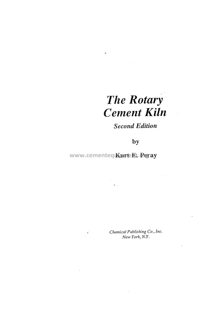 0003 The Rotary Cement Kiln
