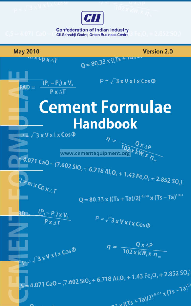 0010 CEMENT FORMULA HANDBOOK