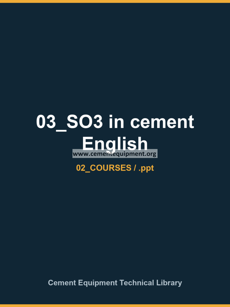 03_SO3 in cement English