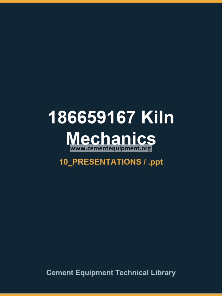 186659167 Kiln Mechanics