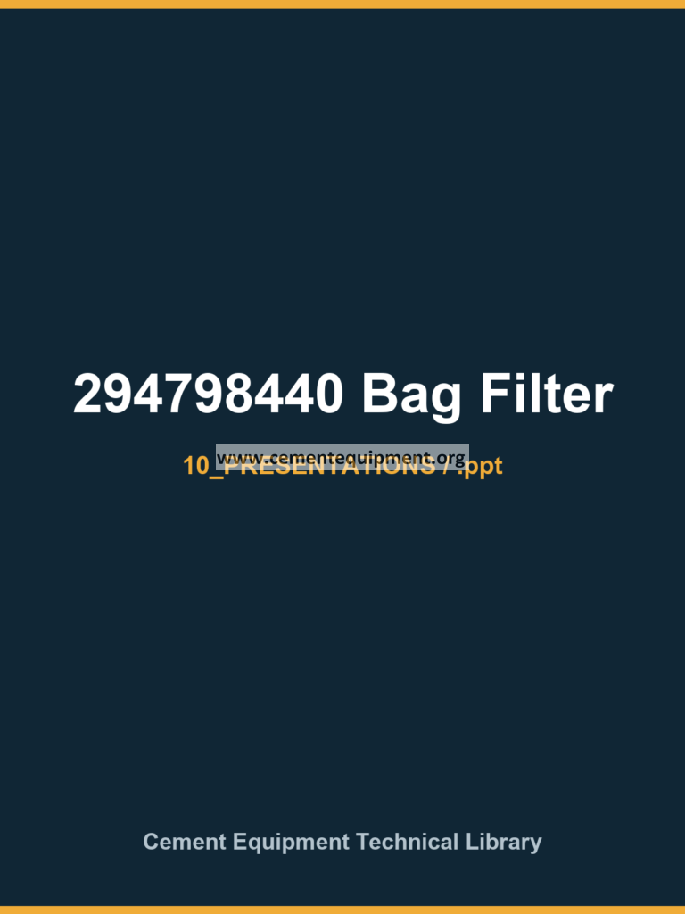 294798440 Bag Filter