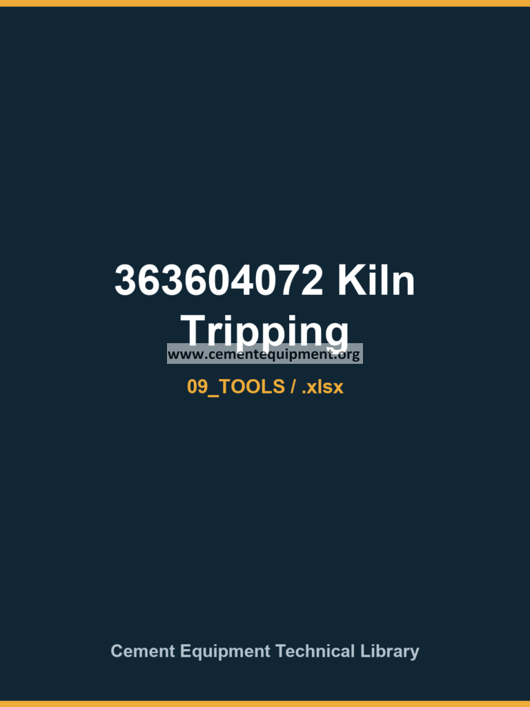 363604072 Kiln Tripping