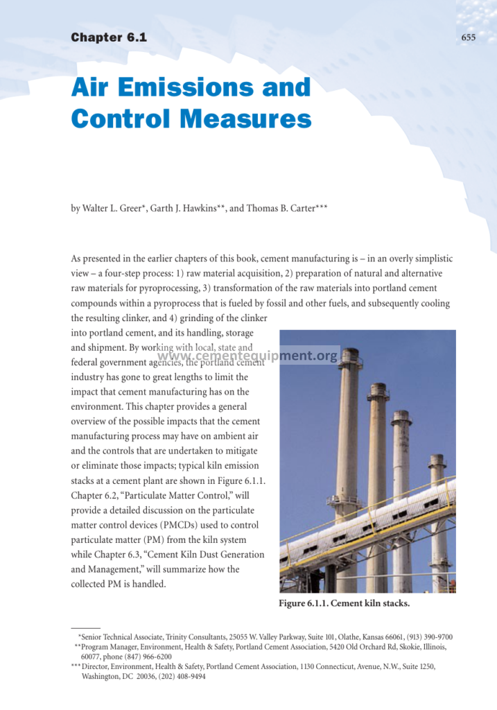 Air pollution and control