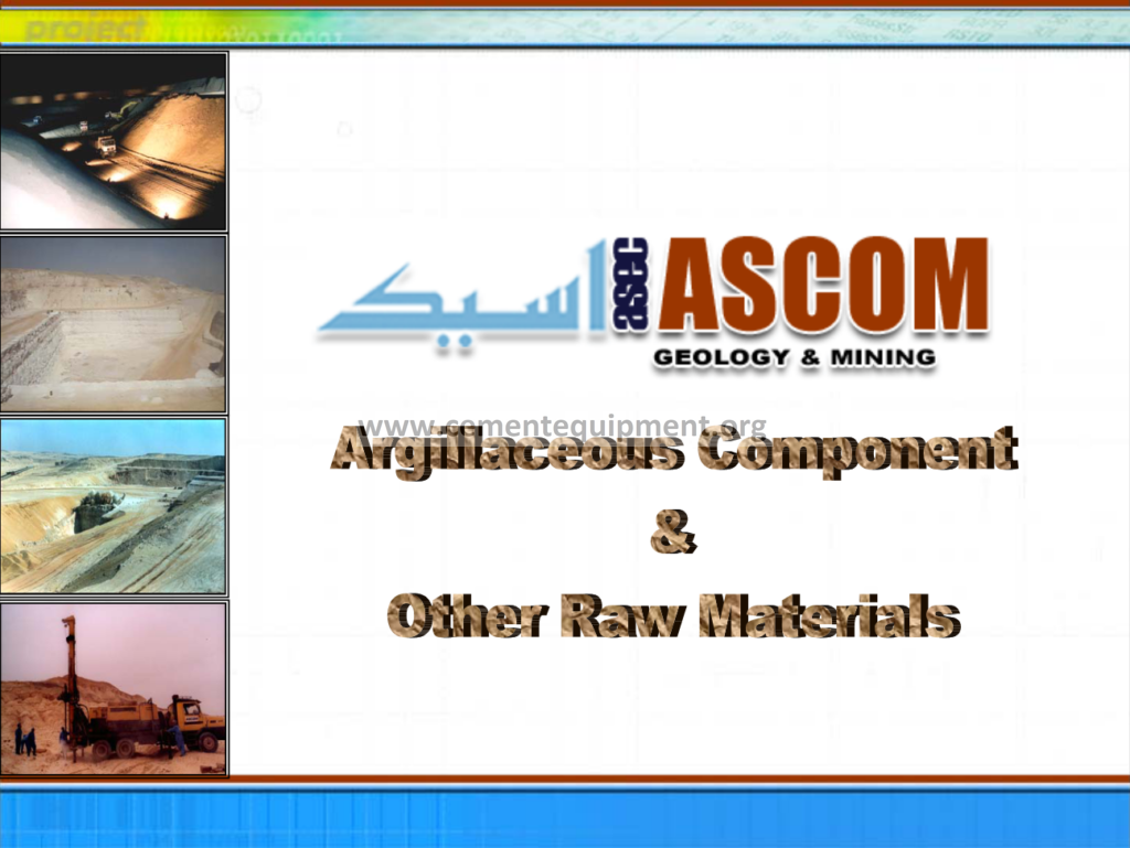 ARGILLACEOUS COMPONENT