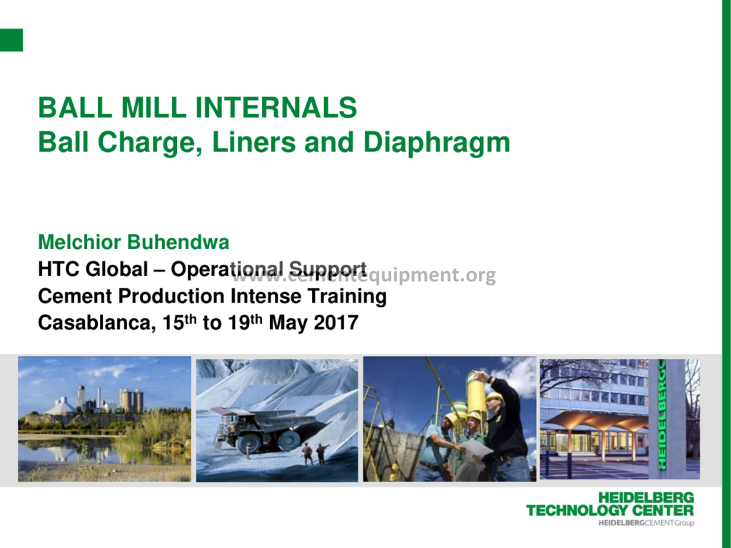 Ball Mill Internals Ball Charge, Liners and Diaphragm