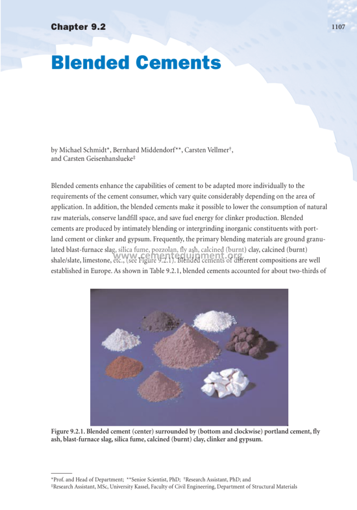 Blended Cement