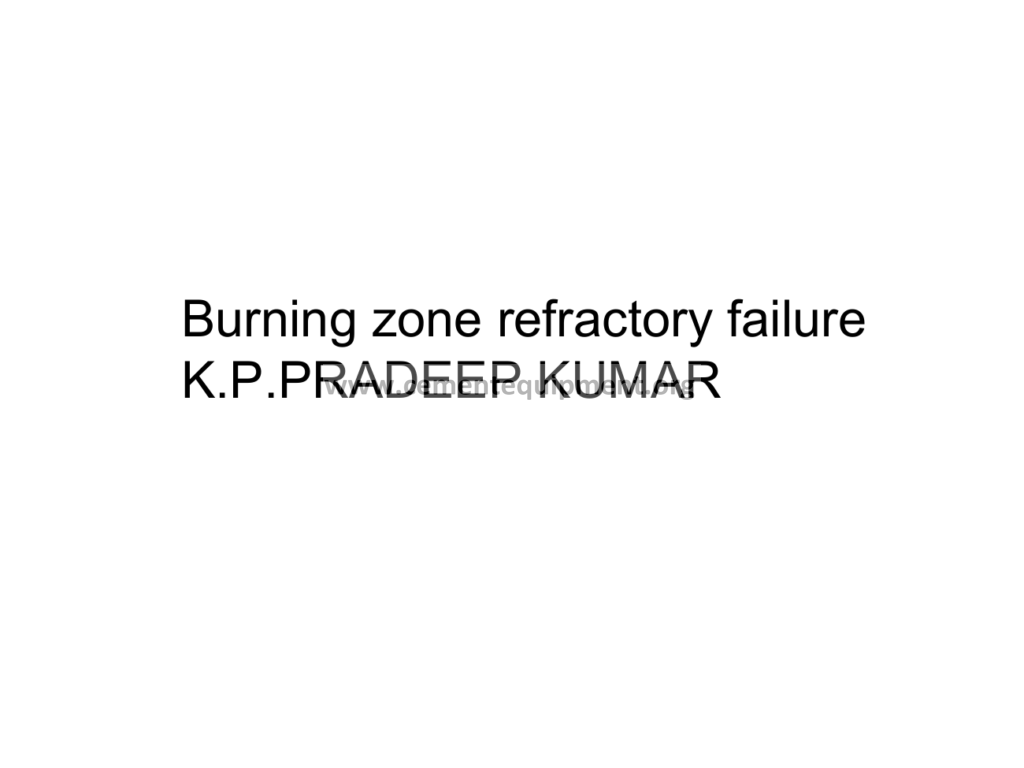 Burning zone refractory failure