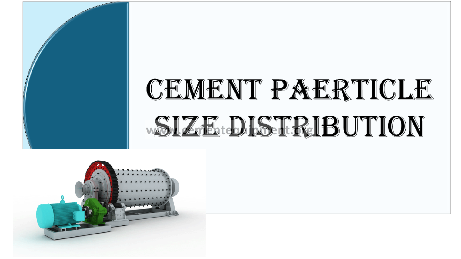 Laser diffraction PSD report showing D10 D50 and D90 values for cement particles