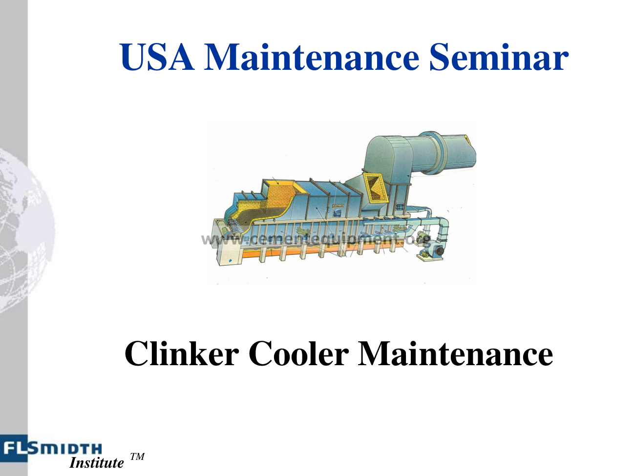 Clinker cooler and crusher area for high-vibration troubleshooting