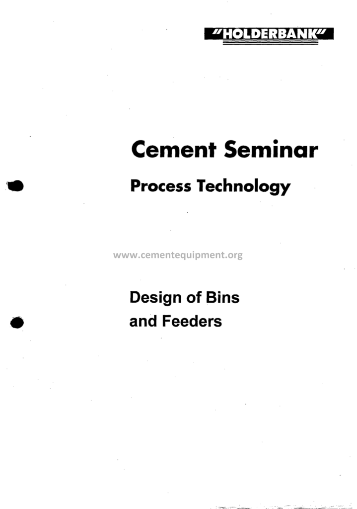 Design of Bins and Feeders