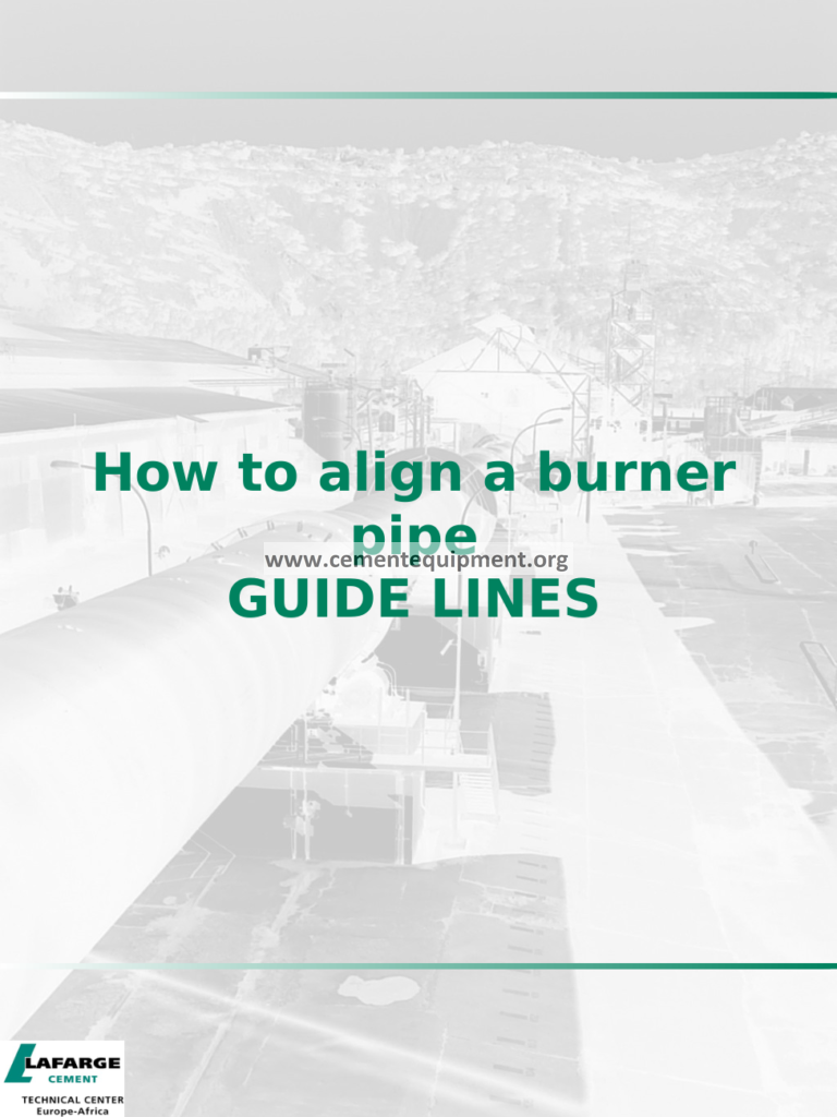 Draft Version How to align a burner pipe