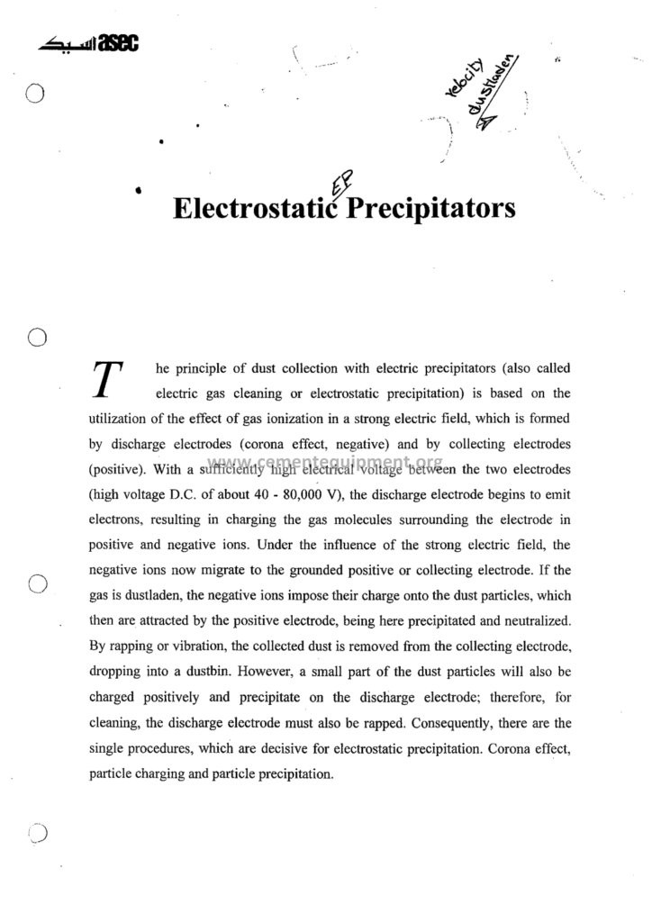 Electrostatic Precipitators