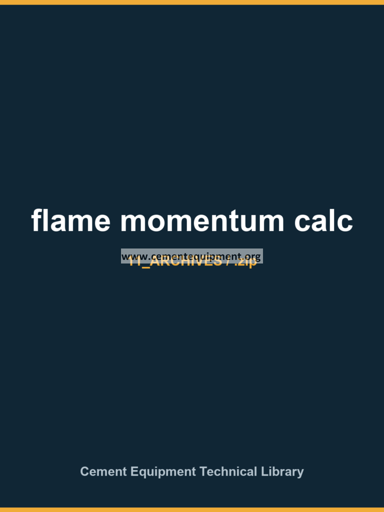 flame momentum calc