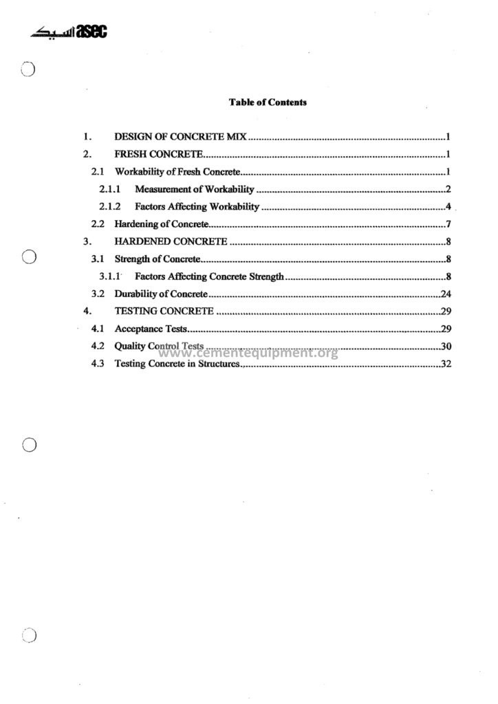 FUNDAMENTALS OF CONCRETE TECHNOLOGY
