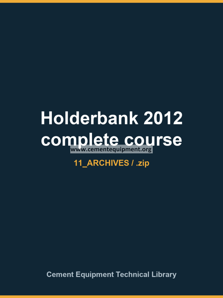 Holderbank 2012 complete course