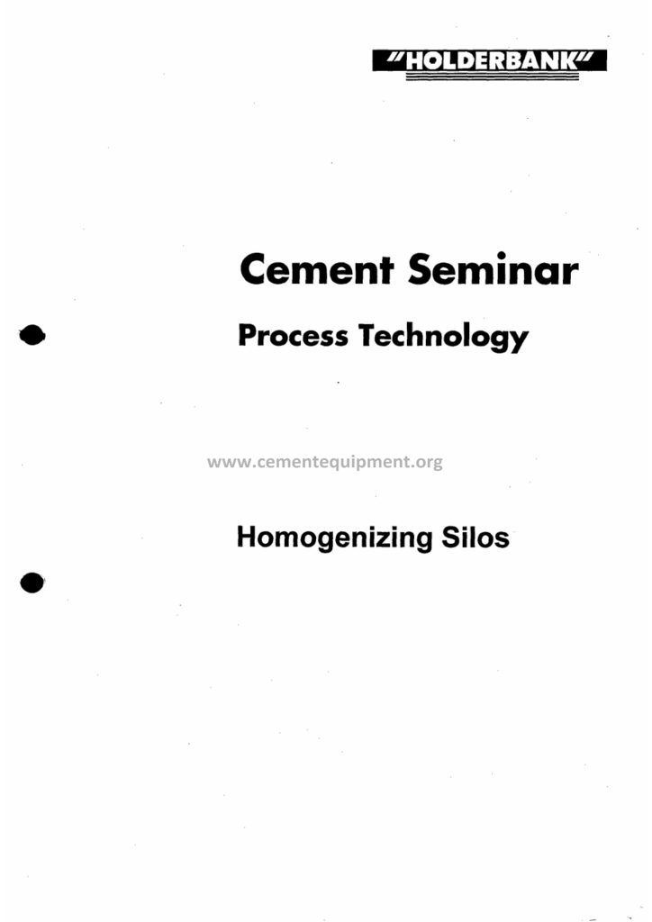 Homogenization Silos