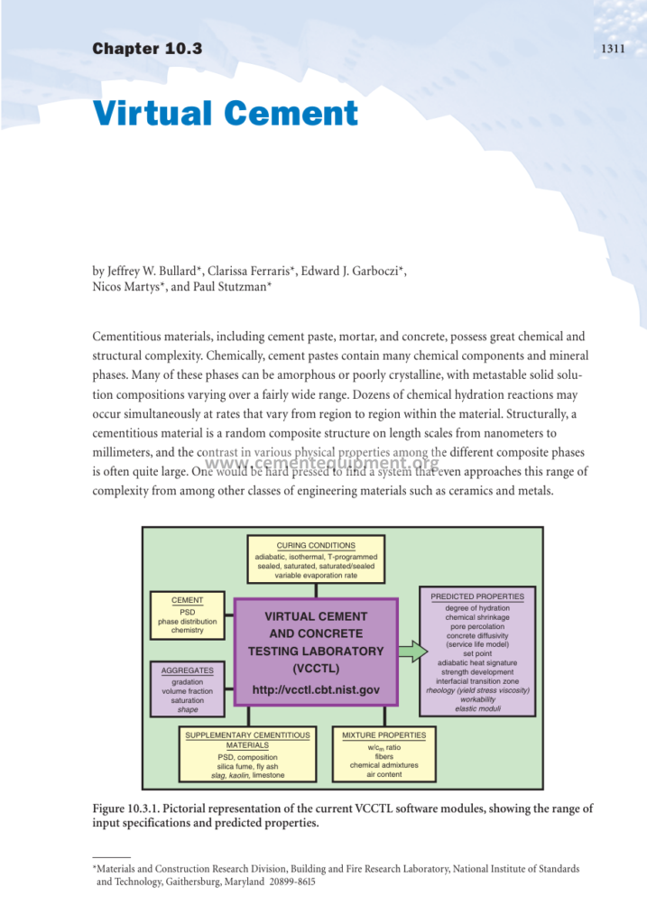 Innovations in Cement Manufacturing Chapter 10.3