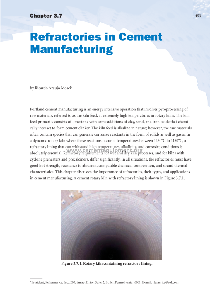 Innovations in Cement Manufacturing Chapter 3.7