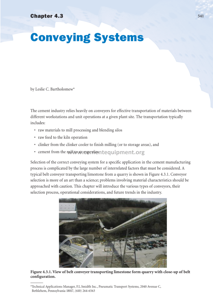 Innovations in Cement Manufacturing Chapter 4.3