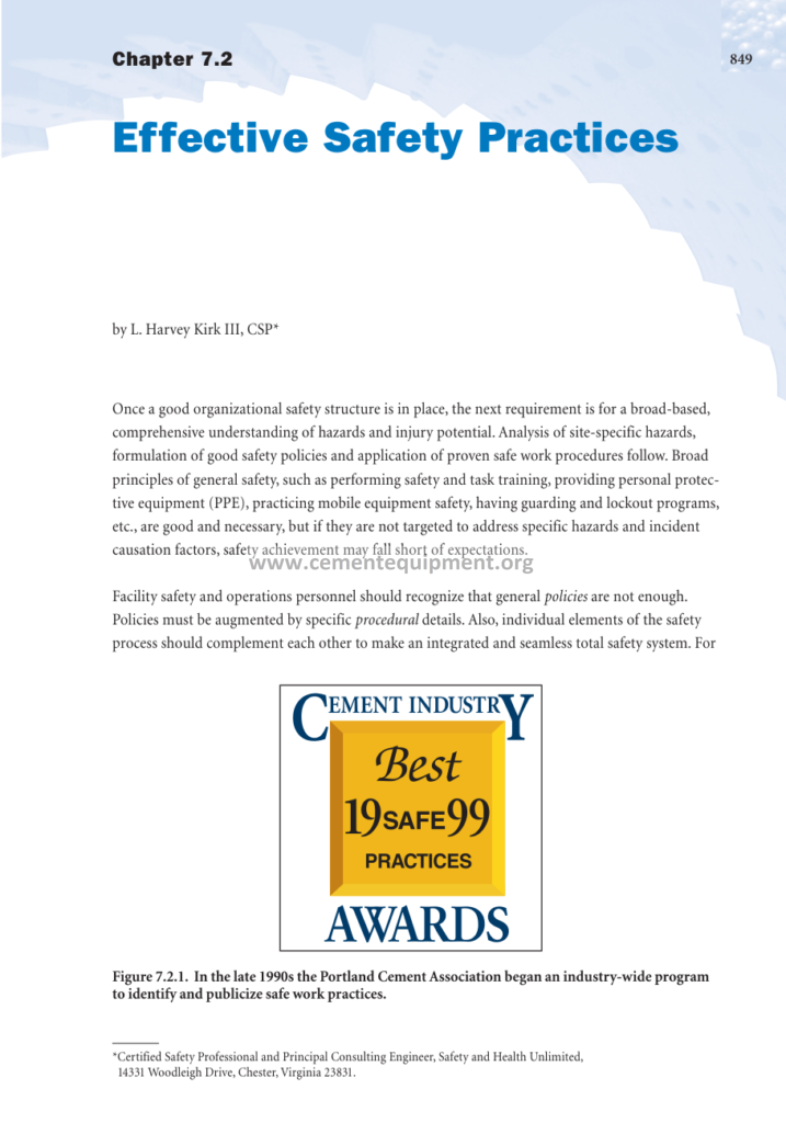 Innovations in Cement Manufacturing Chapter 7.2
