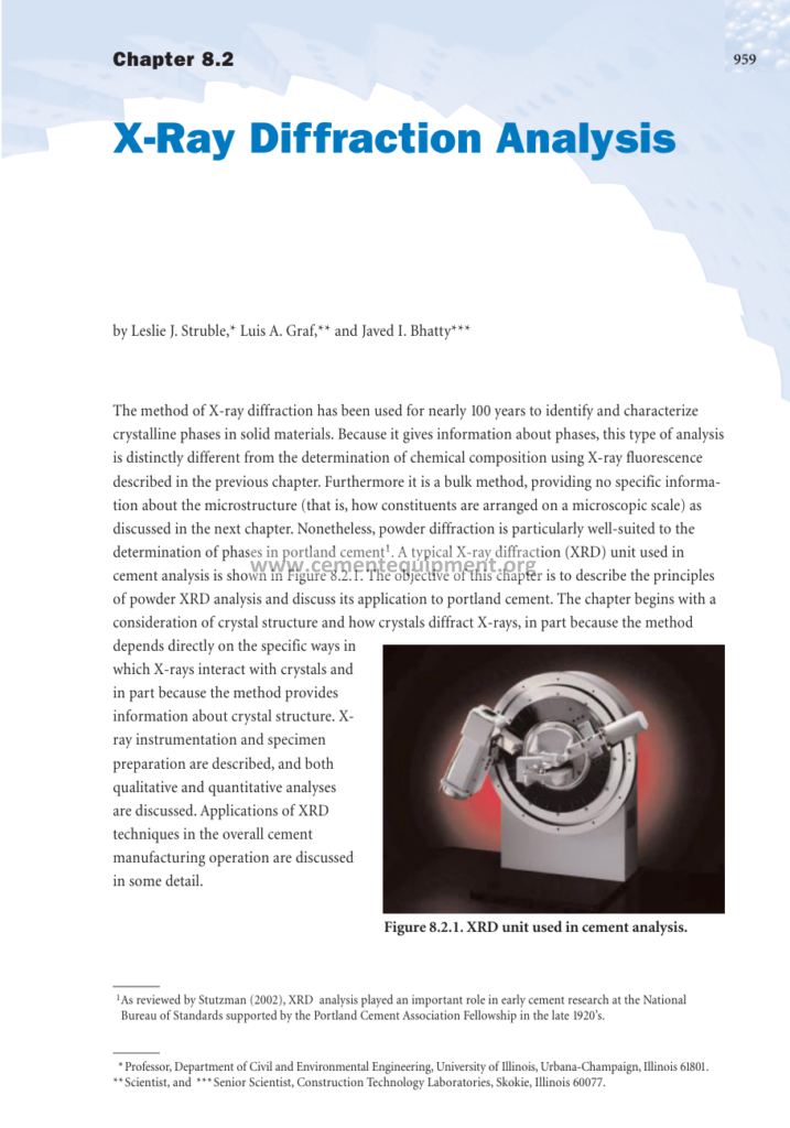 Innovations in Cement Manufacturing Chapter 8.2