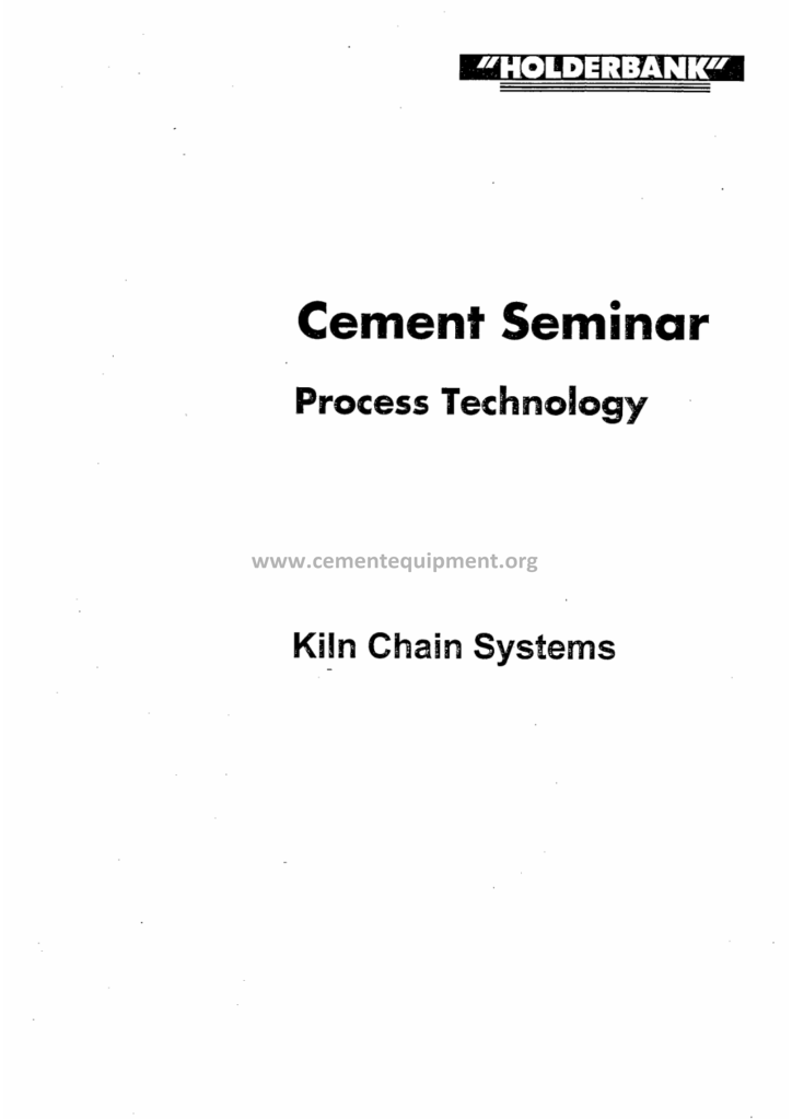 Kiln Chains Systems