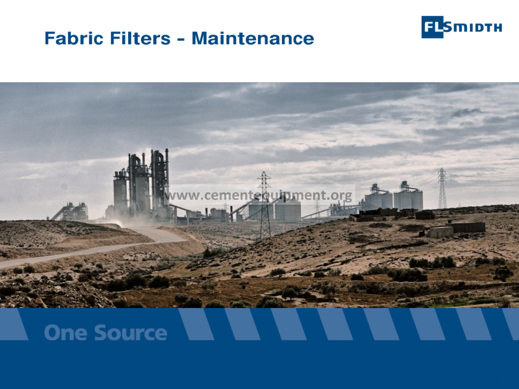 Lecture 08 02 Fabric Filters Maintenance