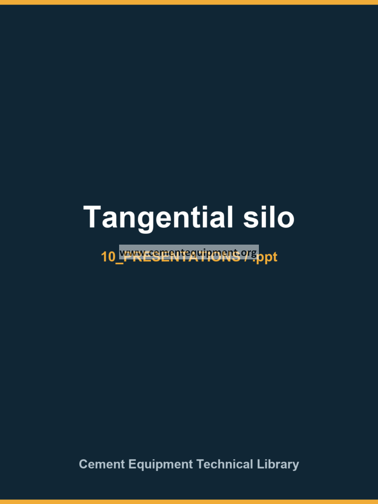 Tangential silo