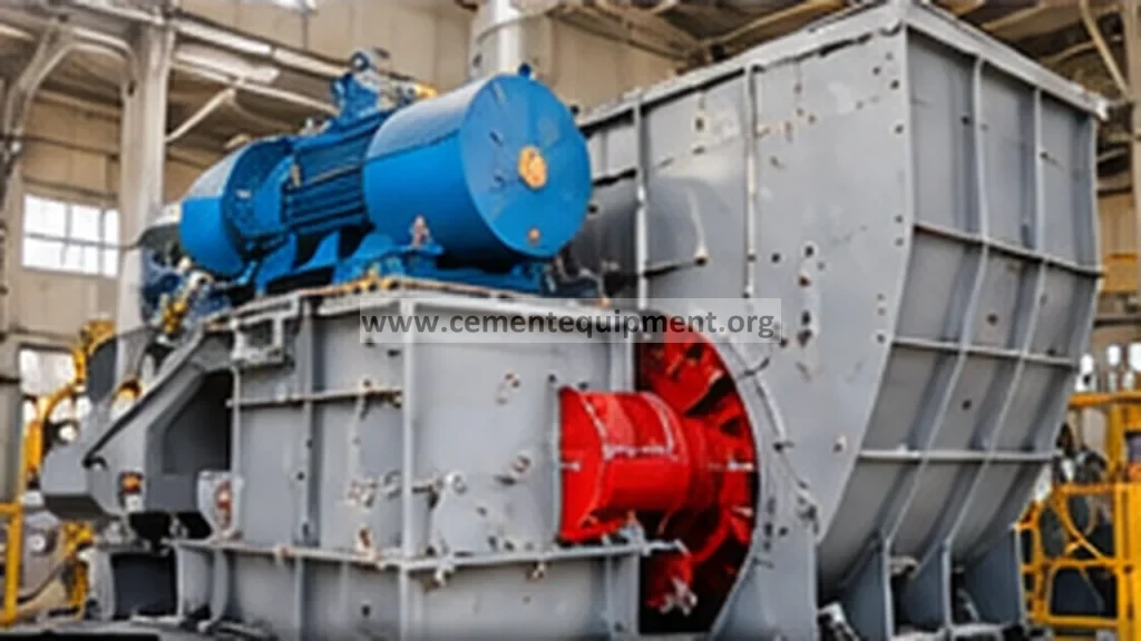 Clinker crusher and drive assembly at a cement plant clinker cooler discharge