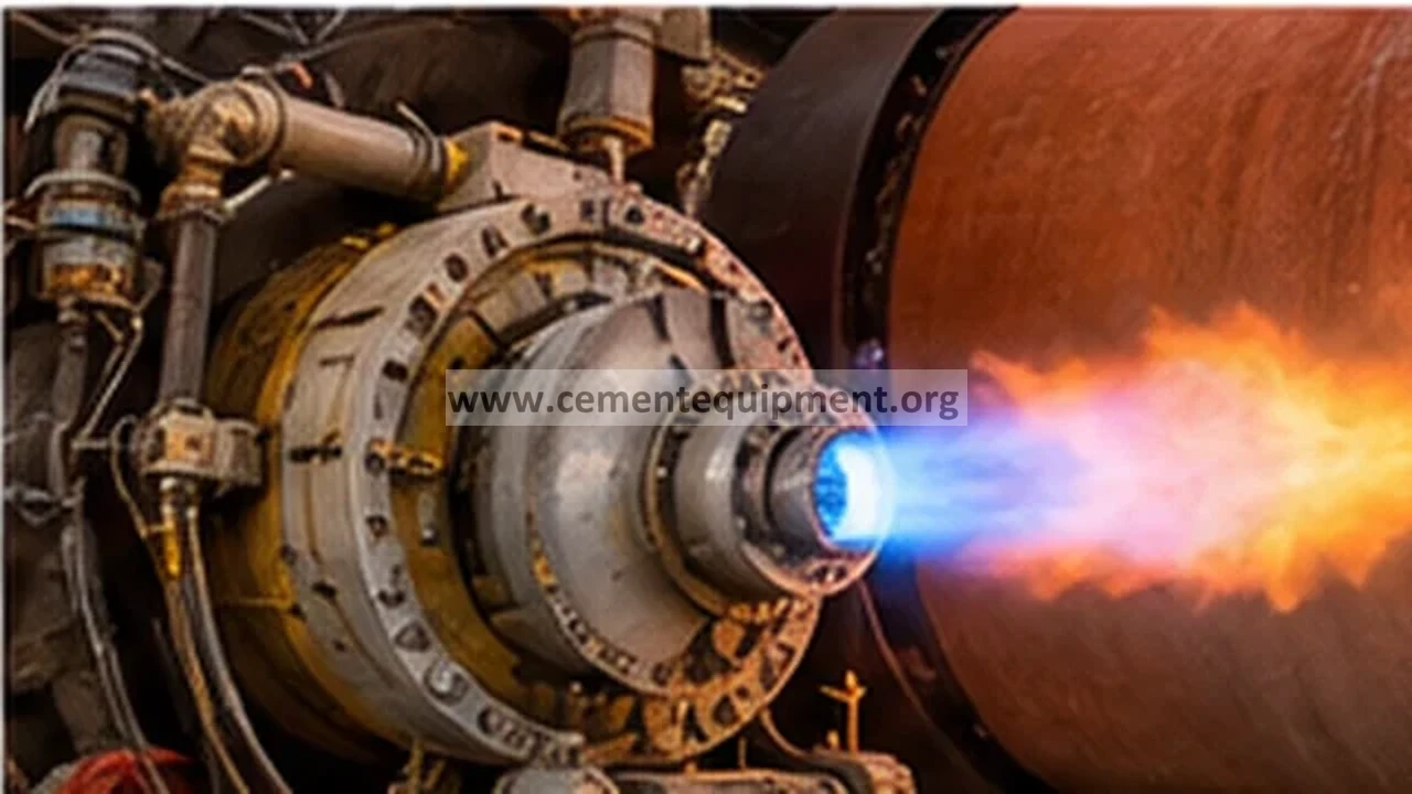 Cement kiln burner flame used to diagnose false flame-loss signals from the flame scanner