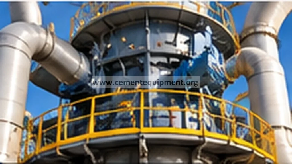 Cement separator classifier with rotor housing, process ducting and maintenance platform