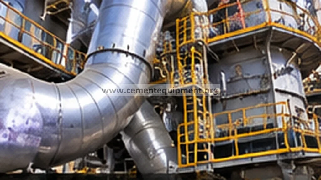 Insulated tertiary air duct connecting kiln and calciner sections in a cement pyroprocessing line